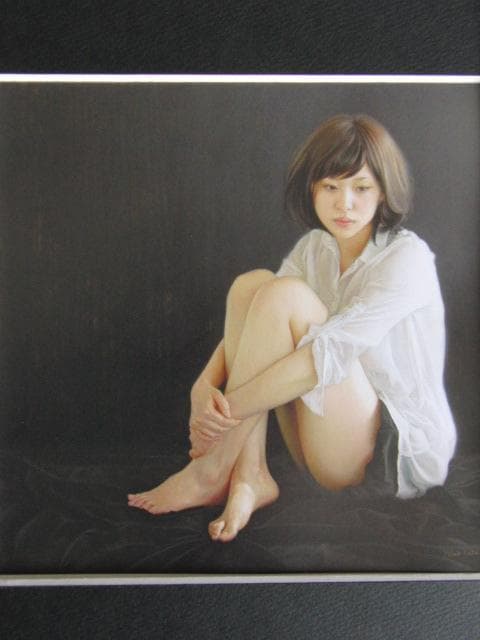 加藤裕生、【孤独が二つ】、希少な額装用画集より、新品額装付、状態良好、送料込み