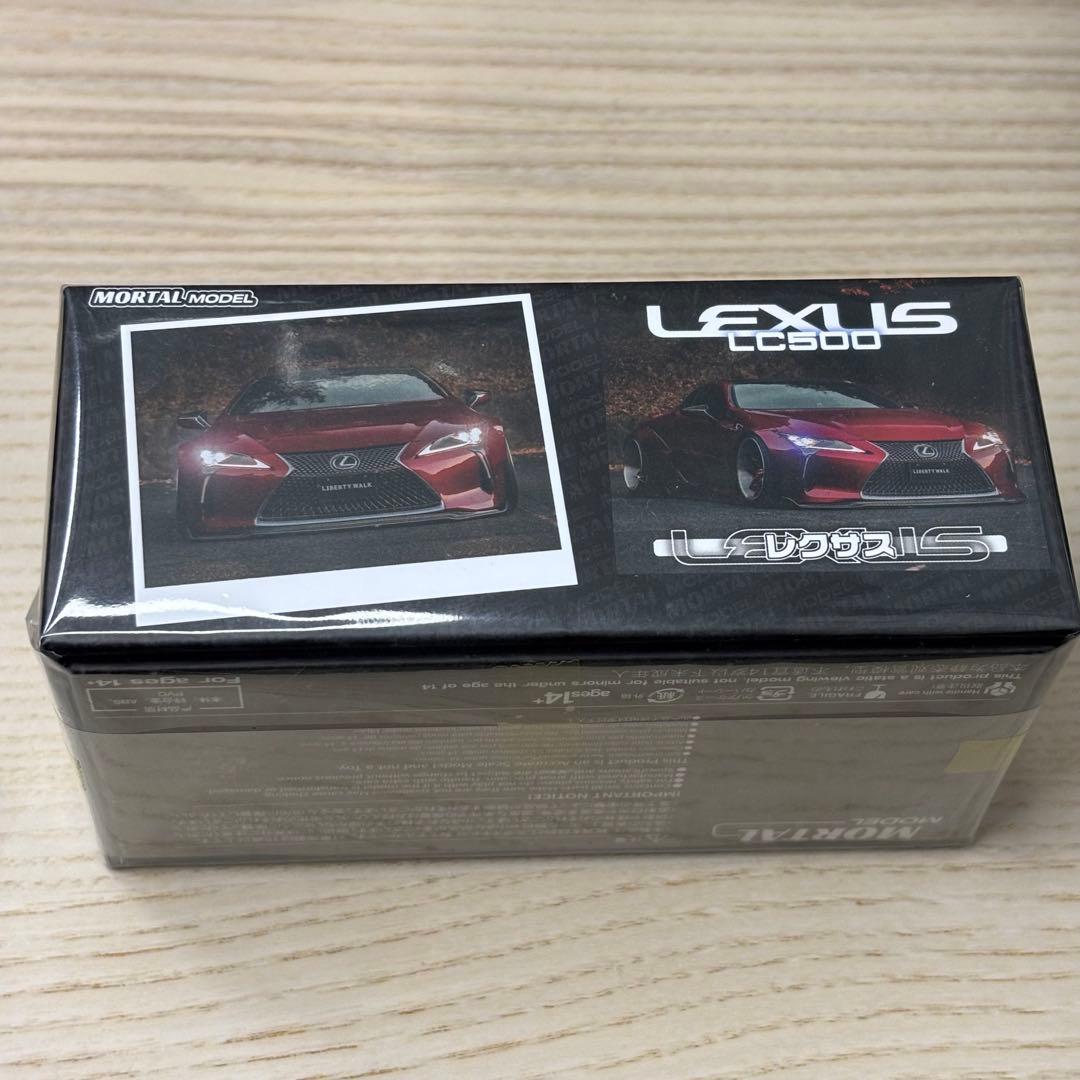 【限定299】Mortal 1/64 レクサス LC500（レッド）