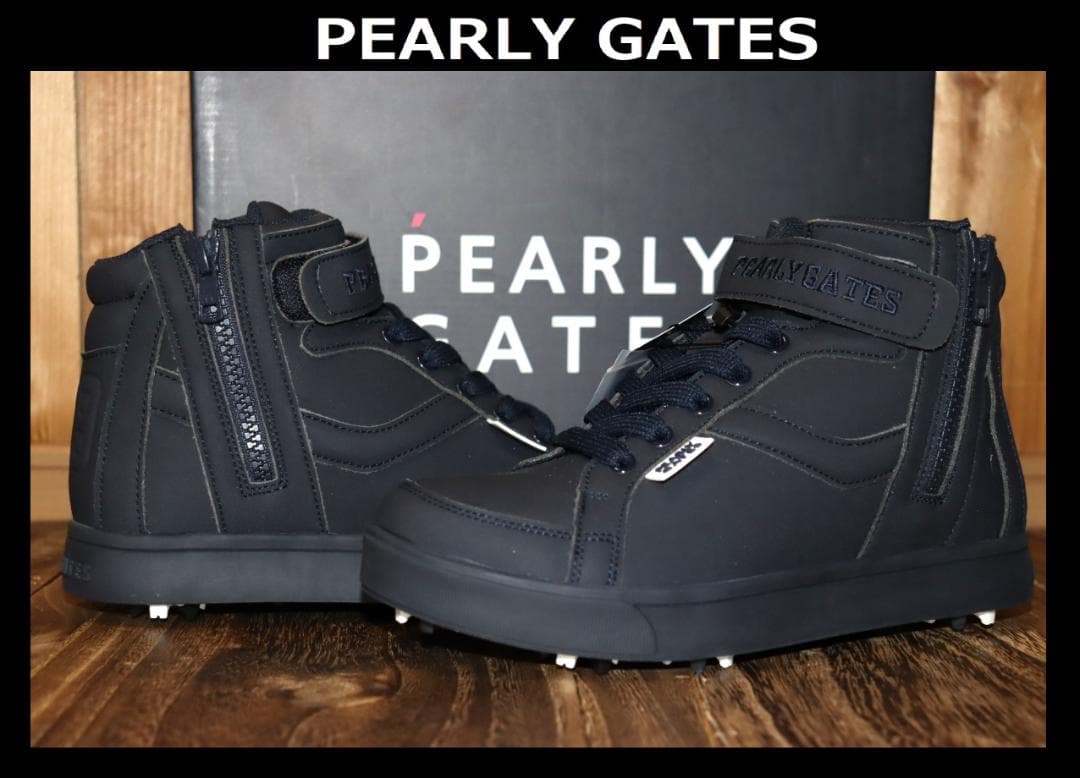 新品　パーリーゲイツ ミドルカット ゴルフシューズ 22.5cm　Ⓗ