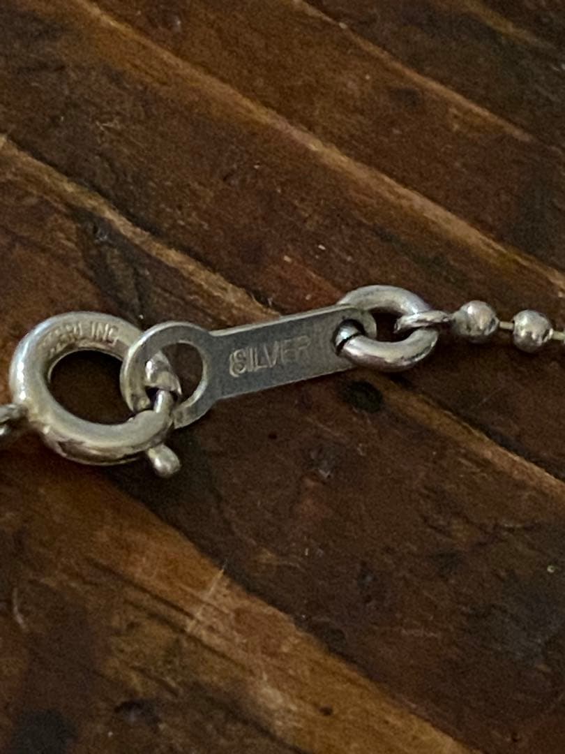 ヴィンテージ Esso マスコット ネックレス Silver 925チェーン