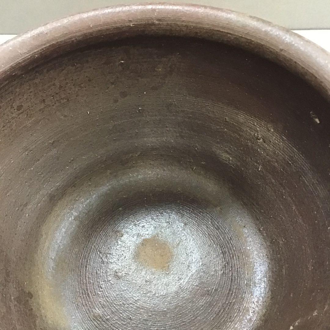 茶道具　南蛮内渋建水　八幡窯　堀野証嗣作　栞　共箱　S130KS