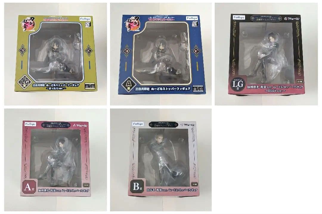 刀剣乱舞 ぬーどるストッパー フィギュア 加州清光 三日月宗近 山鳥毛