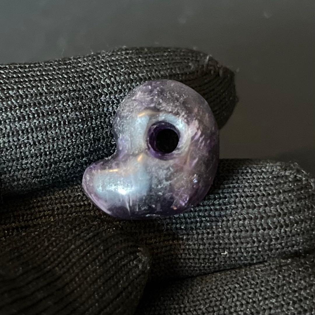 古墳時代 出雲形 勾玉 紫水晶◎美形 ころっと可愛い小ぶり奈良県伝承 古代装身具