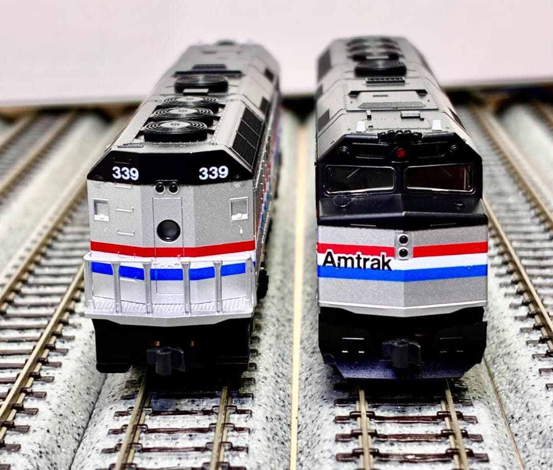 ☆ Amtrak スーパーライナー 客車＆牽引機　F40PH重連モデル☆彡