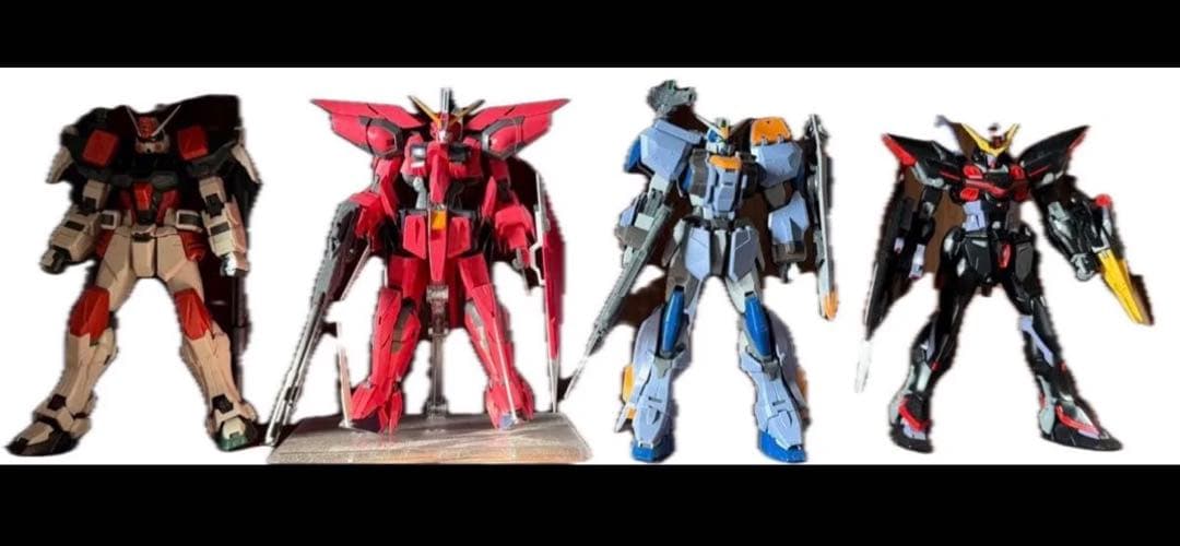 MGイージスガンダム、バスターガンダム、ブリッツガンダムデュエルガンダムジャンク