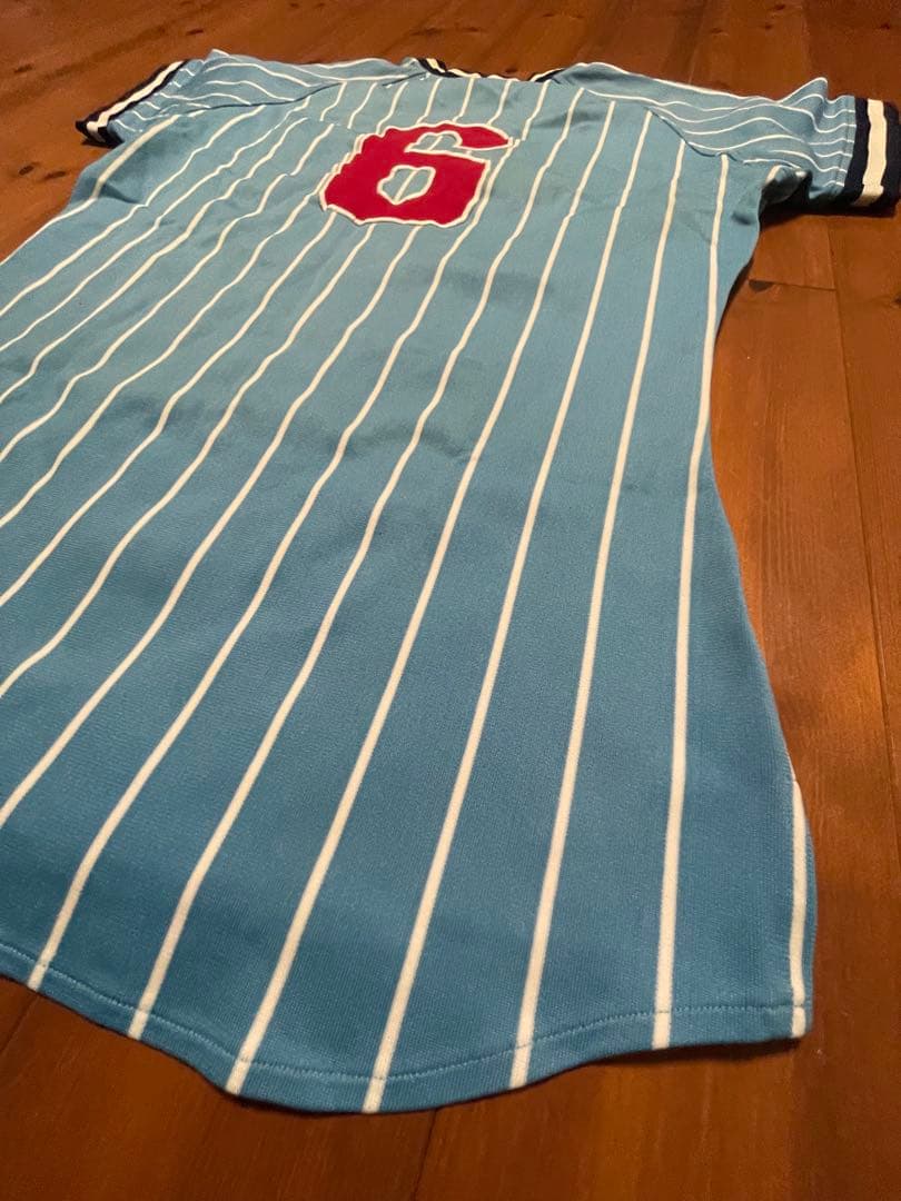 【プロ支給品・激レア】ヤクルトスワローズ 若松勉 #6 ユニフォーム上下 当時物