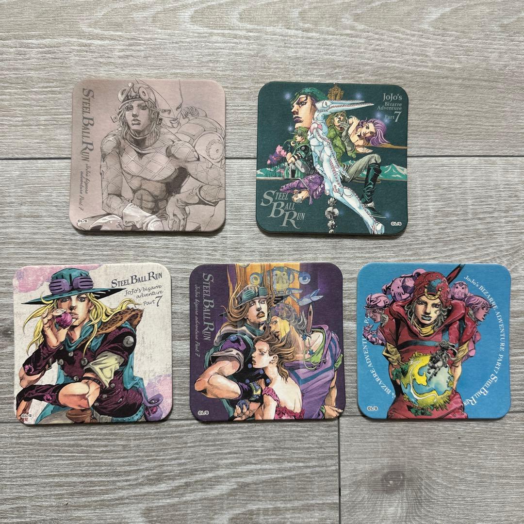 ☆ ジョジョ　ジョジョ原画展　ジョジョの奇妙な冒険７部　アートコースター