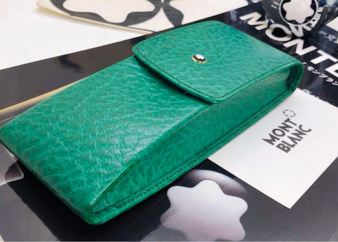 モンブラン　マイスターシュテイック★かなり入手の難しいルグラン本革★大型3本差し