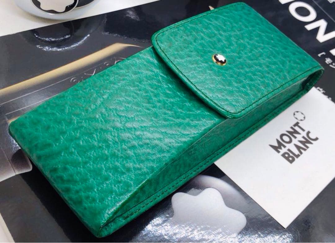 モンブラン　マイスターシュテイック★かなり入手の難しいルグラン本革★大型3本差し