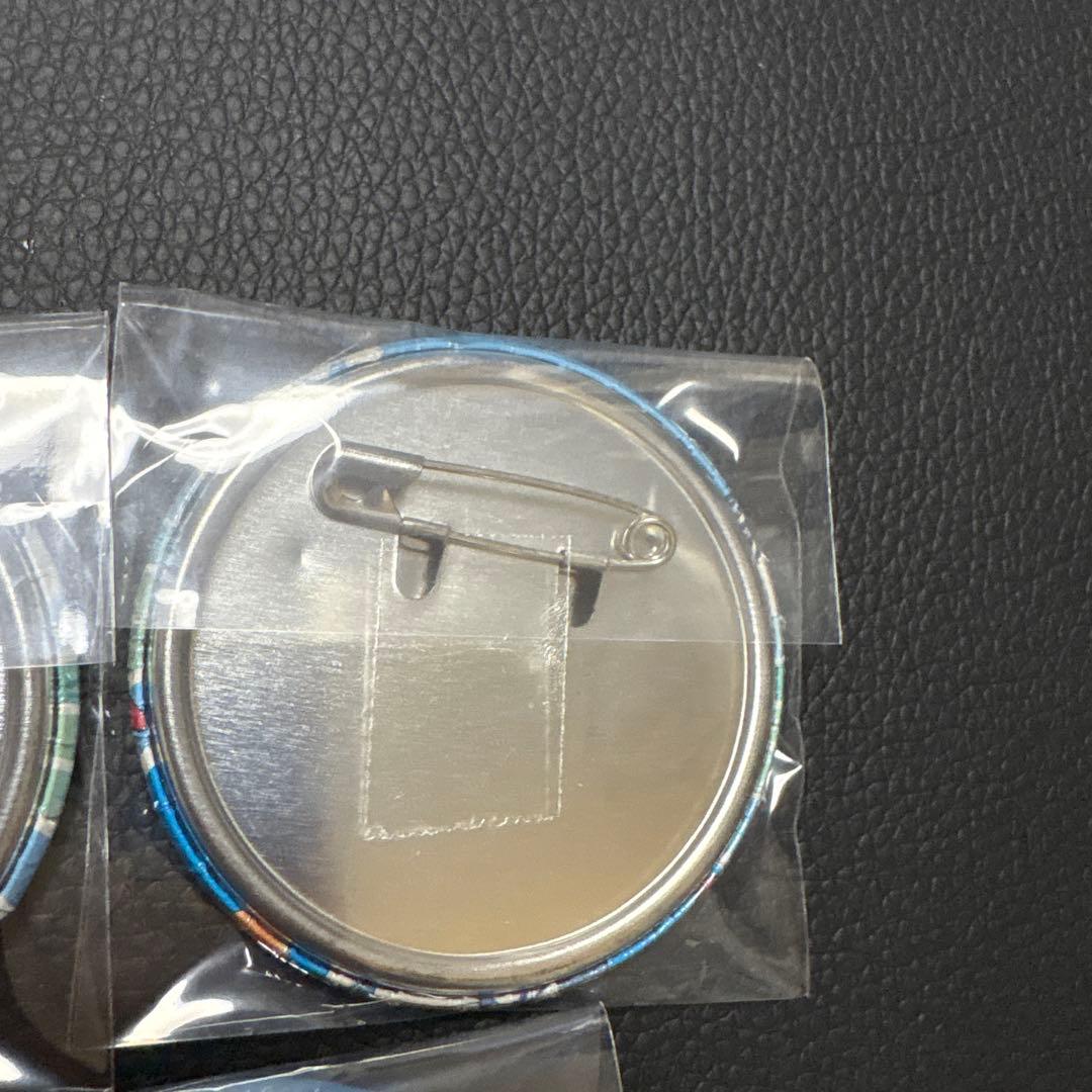 最安!!銀魂 ハワイ 缶バッジセット 神楽&坂田銀時&志村新八