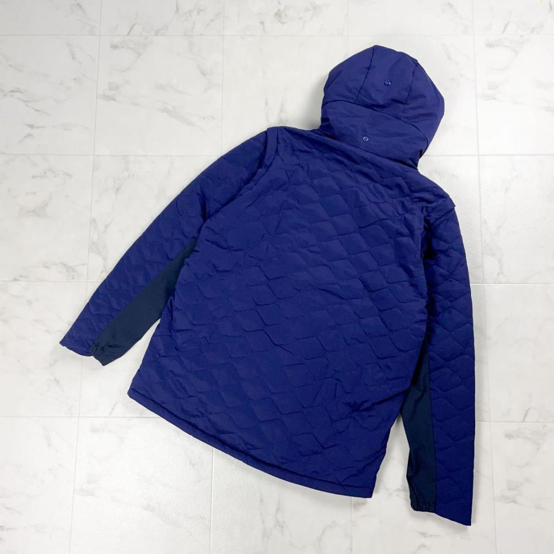 新品 OAKLEY 中綿2wayジャケット ゴルフウェア 紺 2XL*JD232