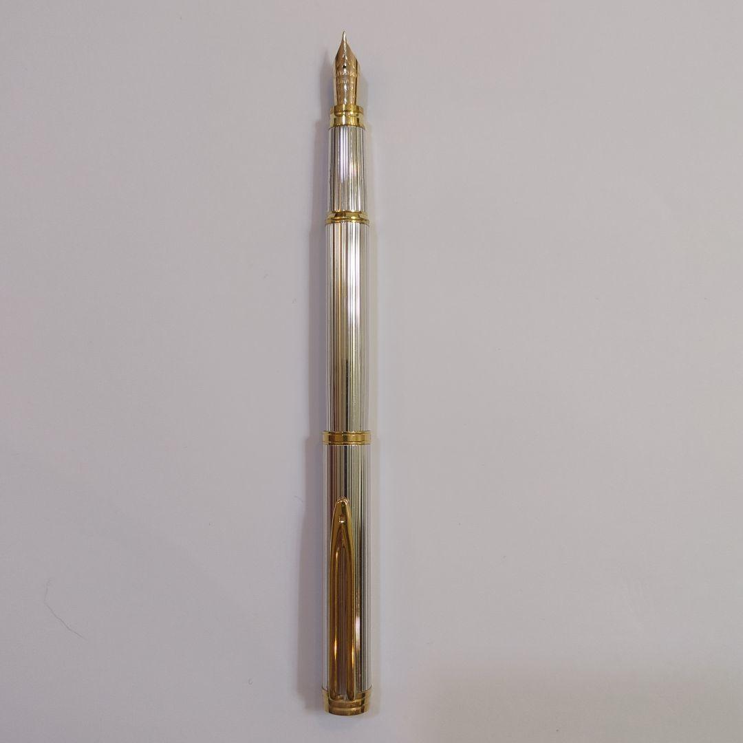 ウォーターマン　PARIS　万年筆　F　細字　ボールペン　スターリングシルバー