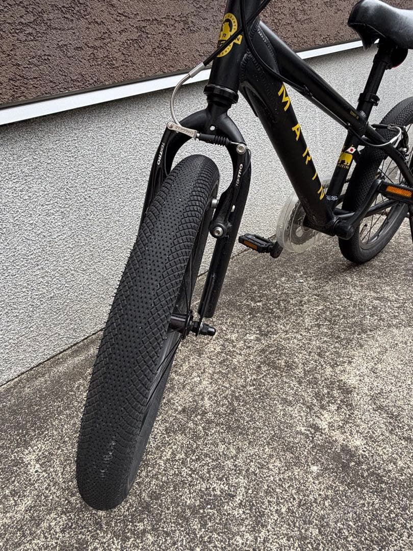 マリン　18インチ　マットブラック　キッズ自転車