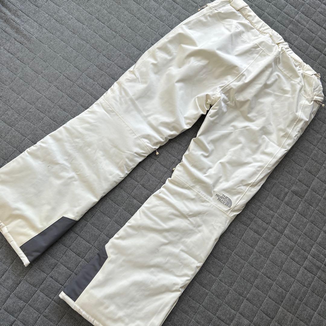 THE NORTH FACE スキー スノーボード ウェア パンツ ホワイト　L