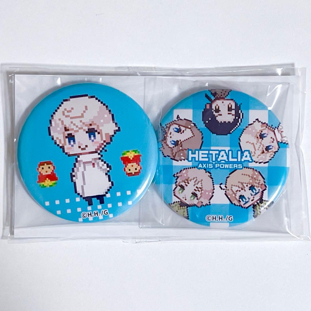 期間値下げ ヘタリア ドッド絵缶バッジ C92 Ｆ賞 イタリアアメリカ日本