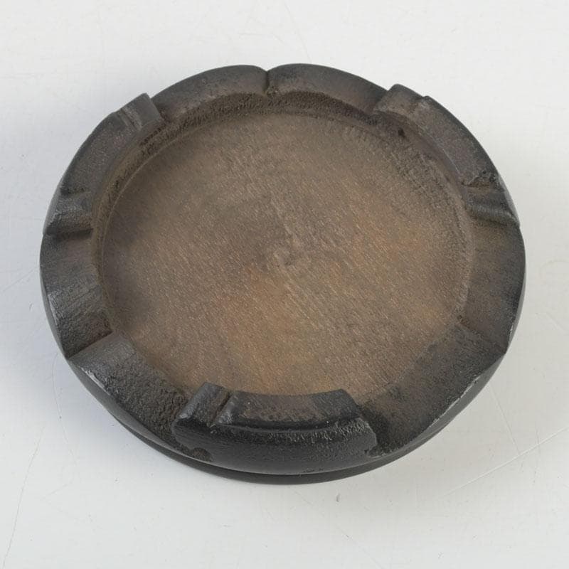 七宝焼　四君子文　花瓶　唐木台・箱付　V　9872