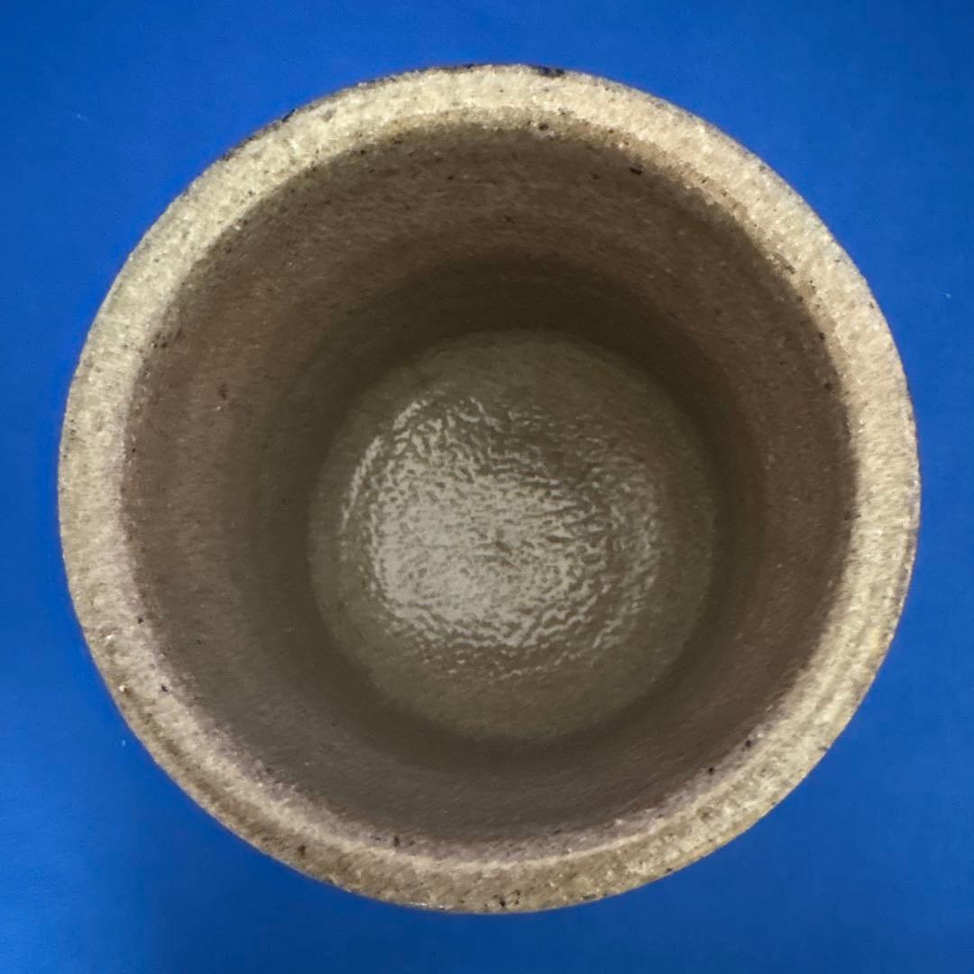 益子焼　濱田晋作　塩釉　筆筒