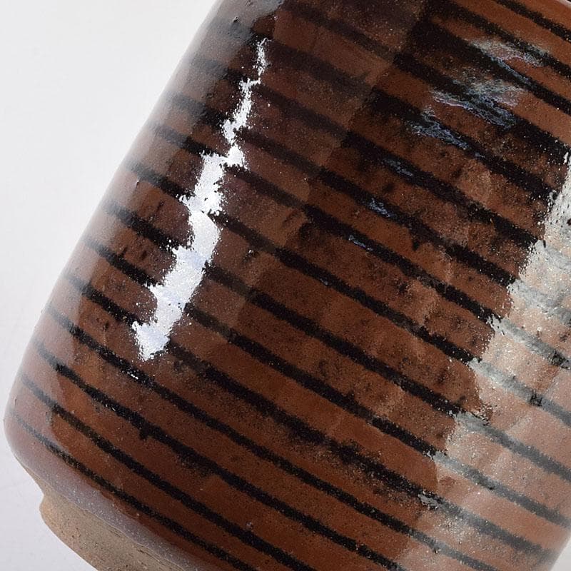 茶道具　松本鐡山作　古瀬戸　大名物　円乗坊写　茶入　仕覆付　共箱　V　8757