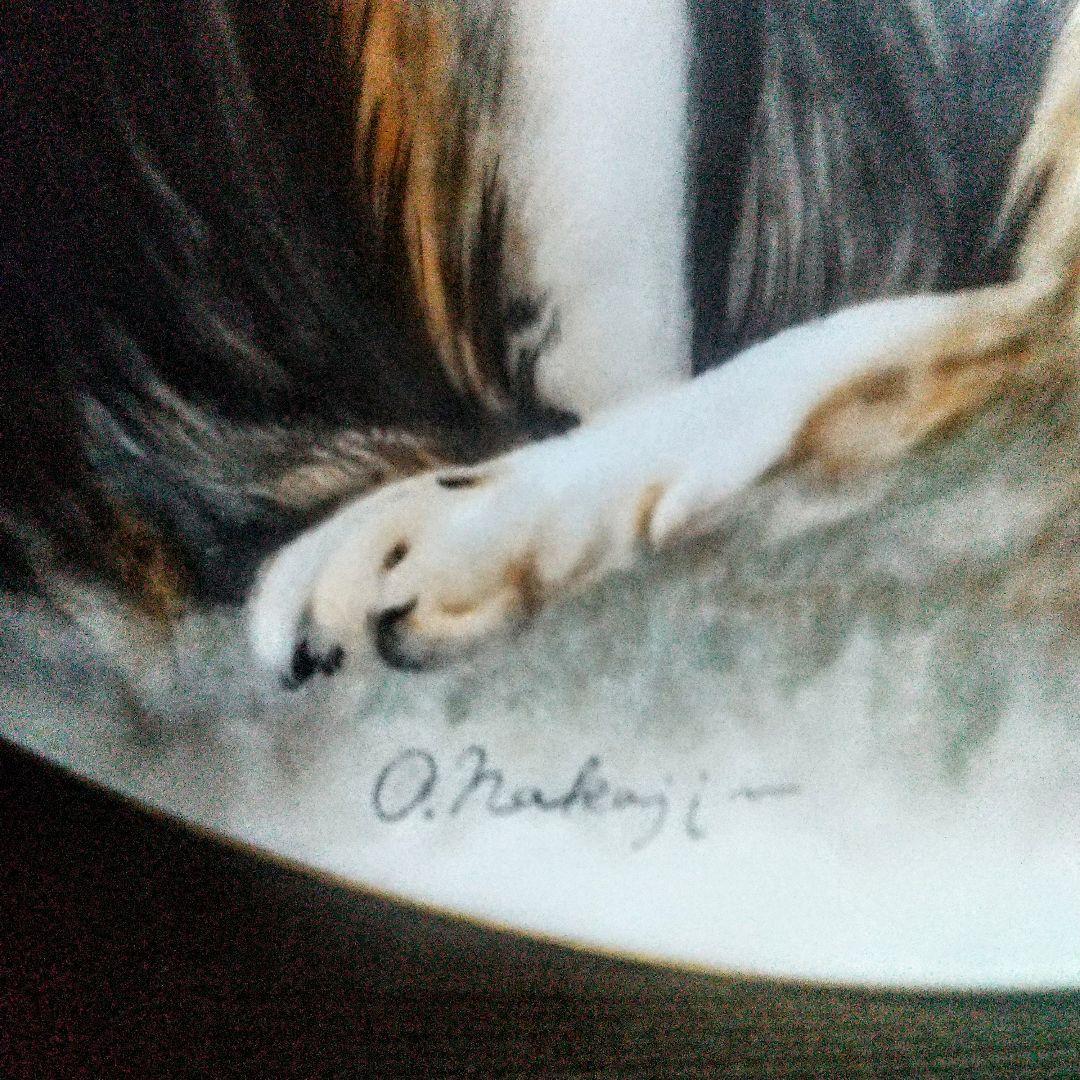 1950年代◆プレミアノリタケ◆プレート コリー犬 ハンドペイント サイン入り