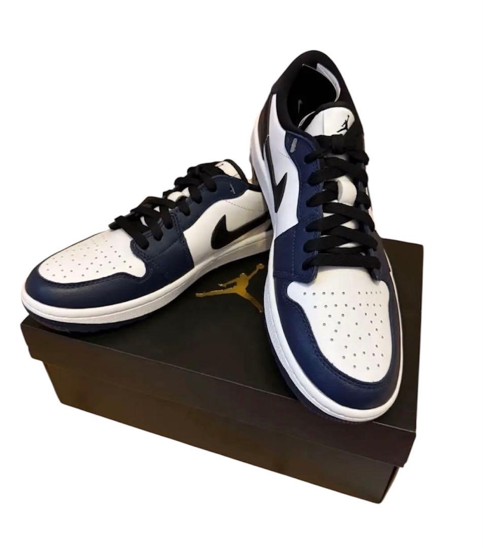 NIKE AIR JORDAN 1 LOW GOLFミッドナイトネイビー27.5