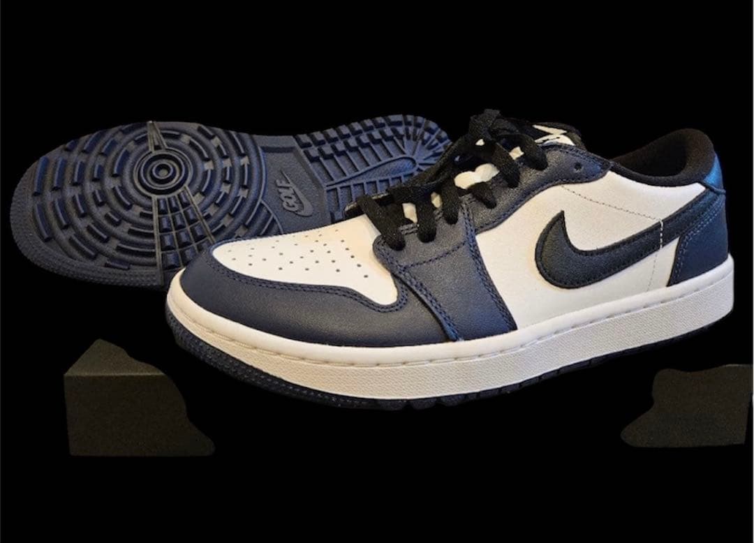NIKE AIR JORDAN 1 LOW GOLFミッドナイトネイビー27.5