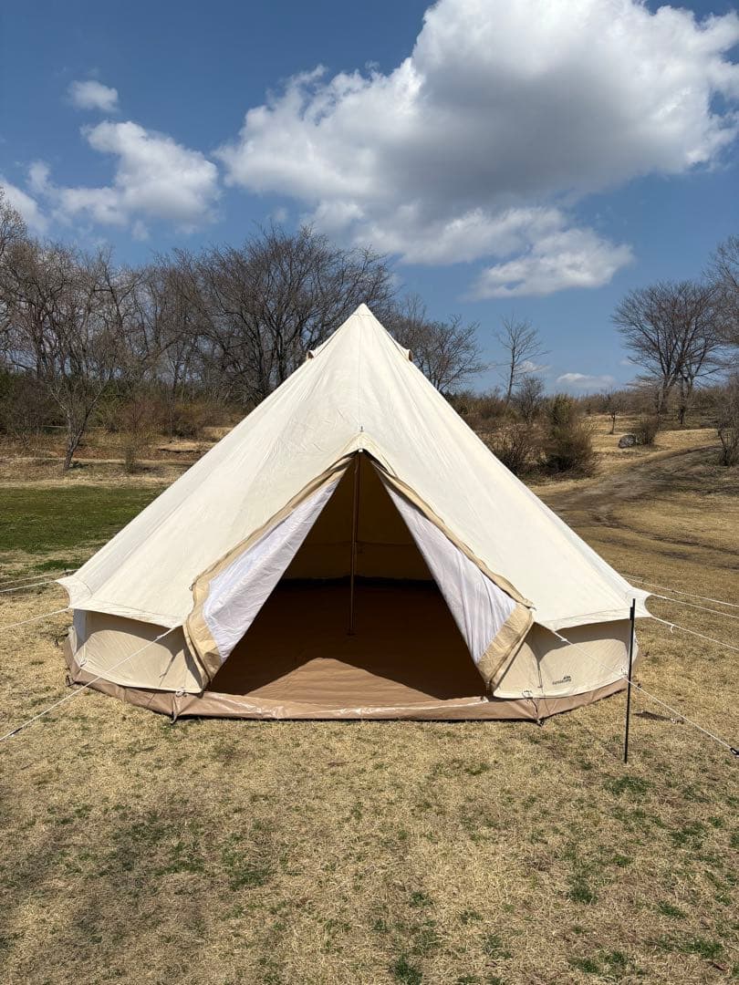 キャンプテント ベルテント ベージュ