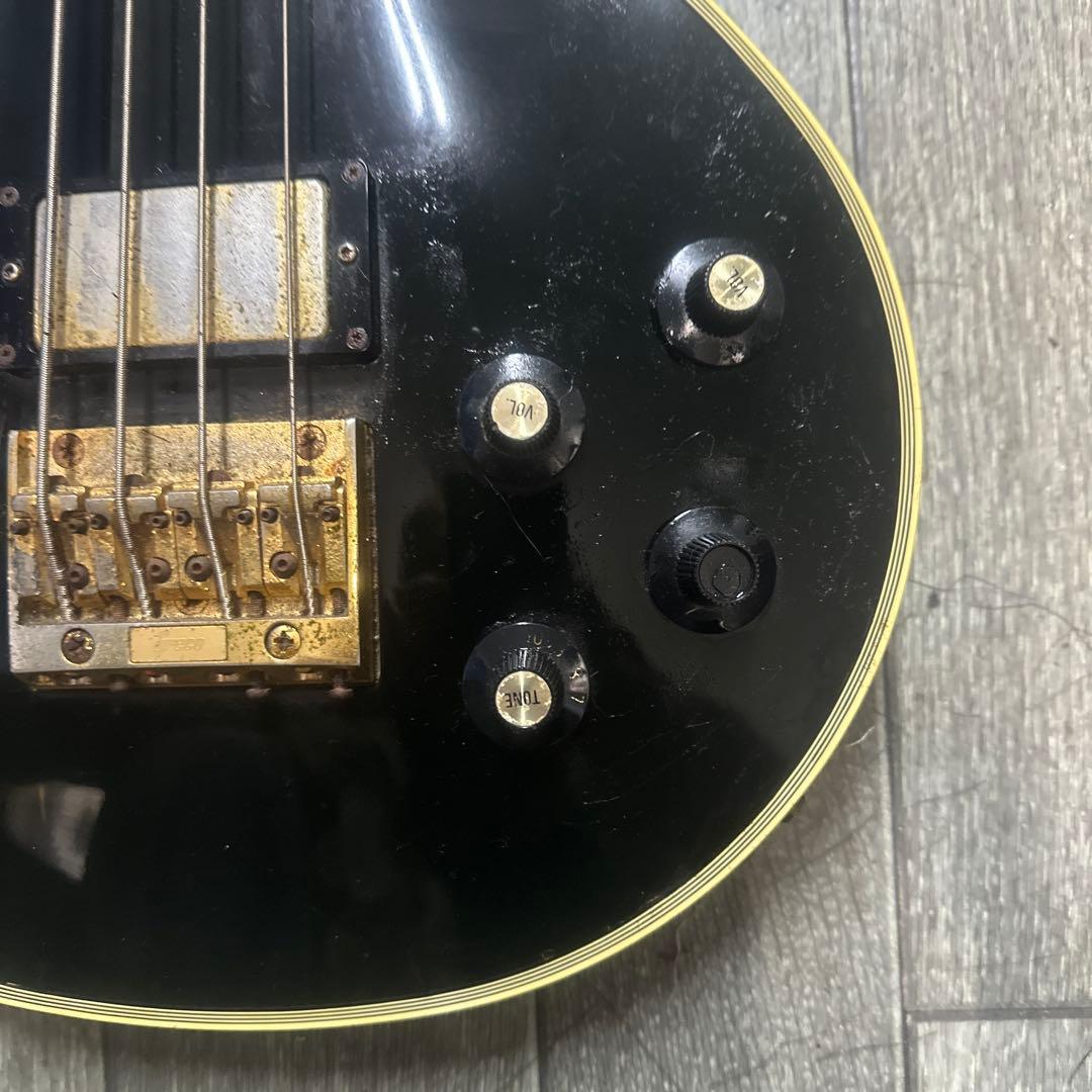 GrecoレスポールベースLPB 1980年代 日本製ビンテージ エレキベース黒