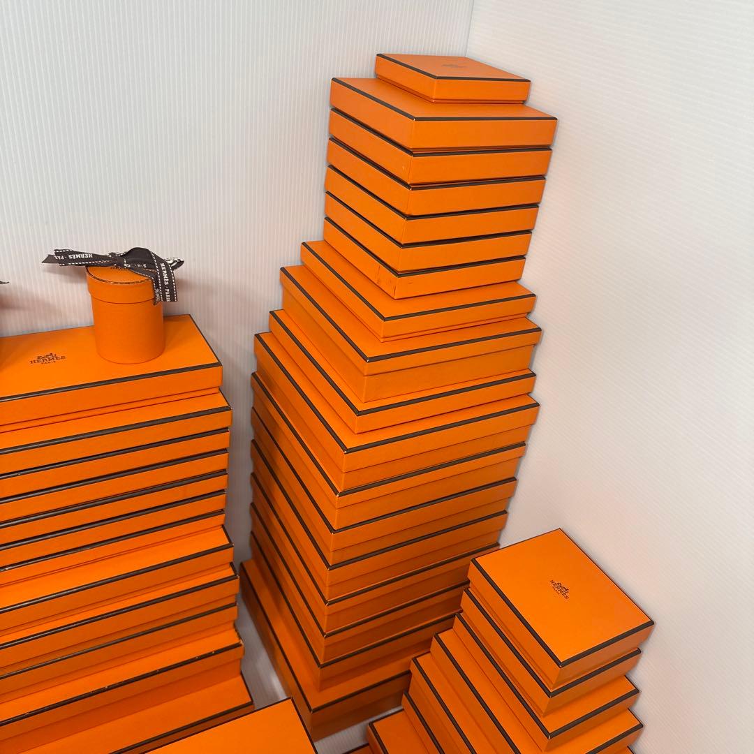HERMES エルメス 超超大量 空箱 56個 まとめ売り オレンジボックス