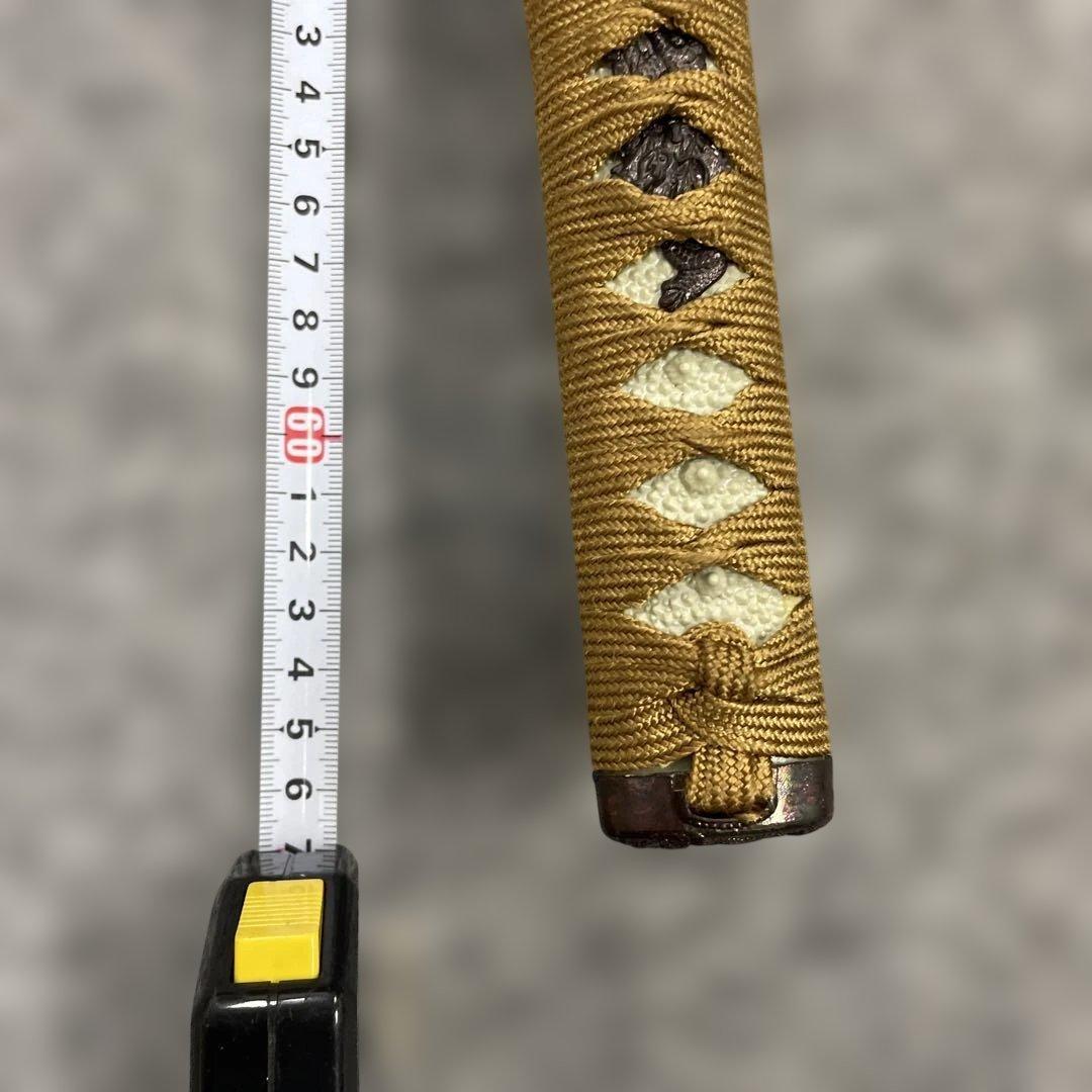 未開刃，模造刀、白鞘 刀 剣 長尺模造刀 曲線刃 木製ハンドル 刀 約70cm