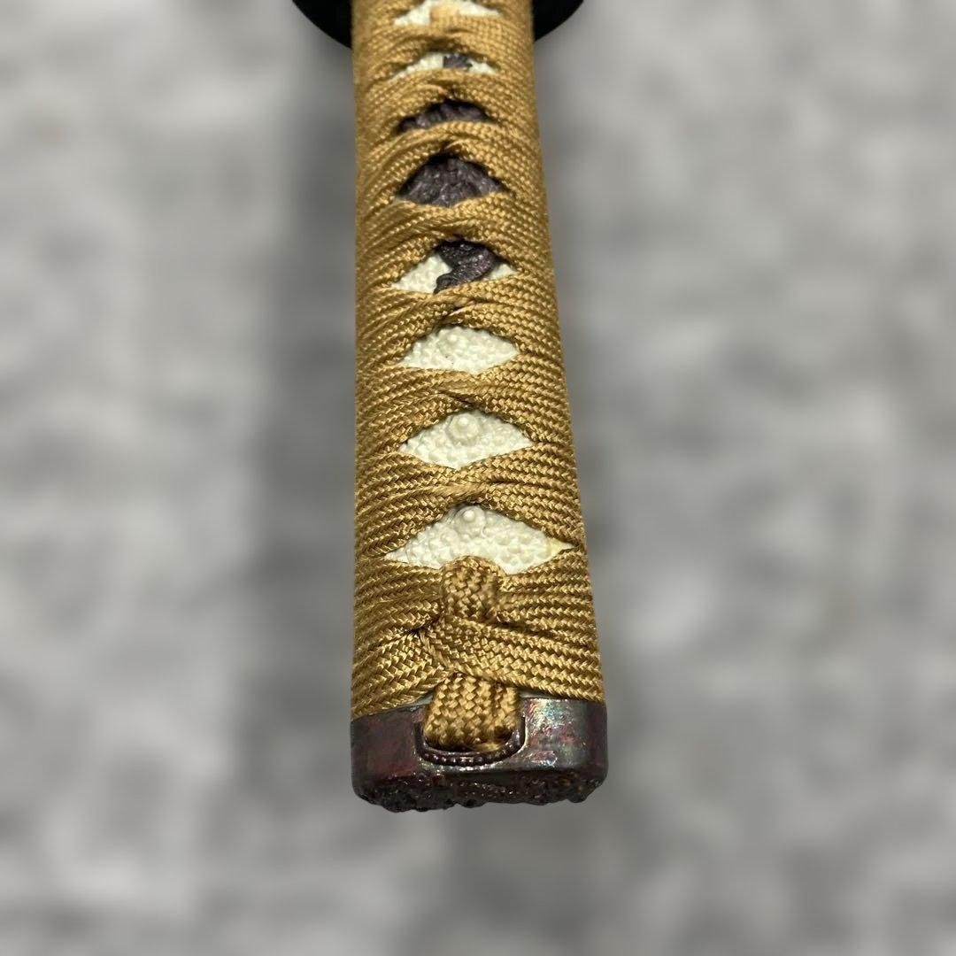 未開刃，模造刀、白鞘 刀 剣 長尺模造刀 曲線刃 木製ハンドル 刀 約70cm