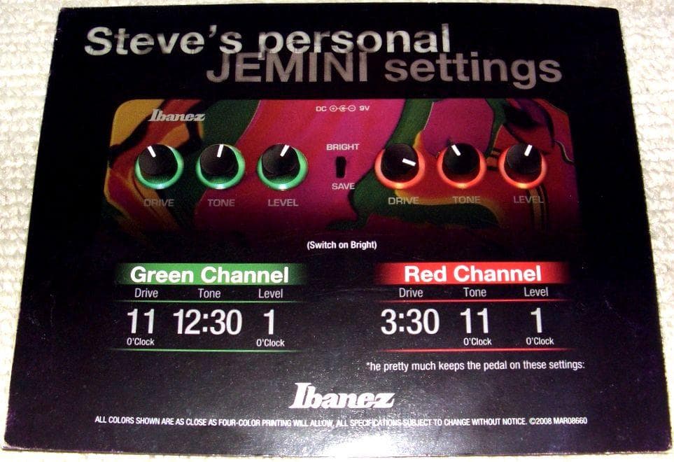 Ibanez Jemini Distortion ギターエフェクター