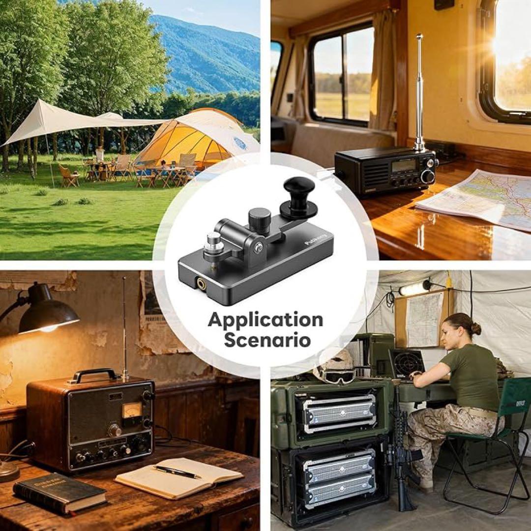 M02007　PUTIKEEG アマチュア無線 電鍵 パドル モールス信号 練習