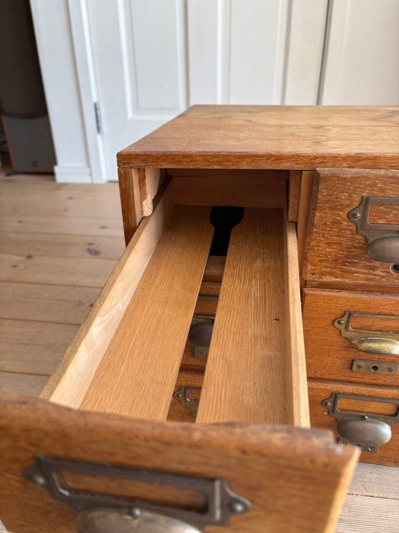 アンティーク 木製6引き出し収納 キャビネット