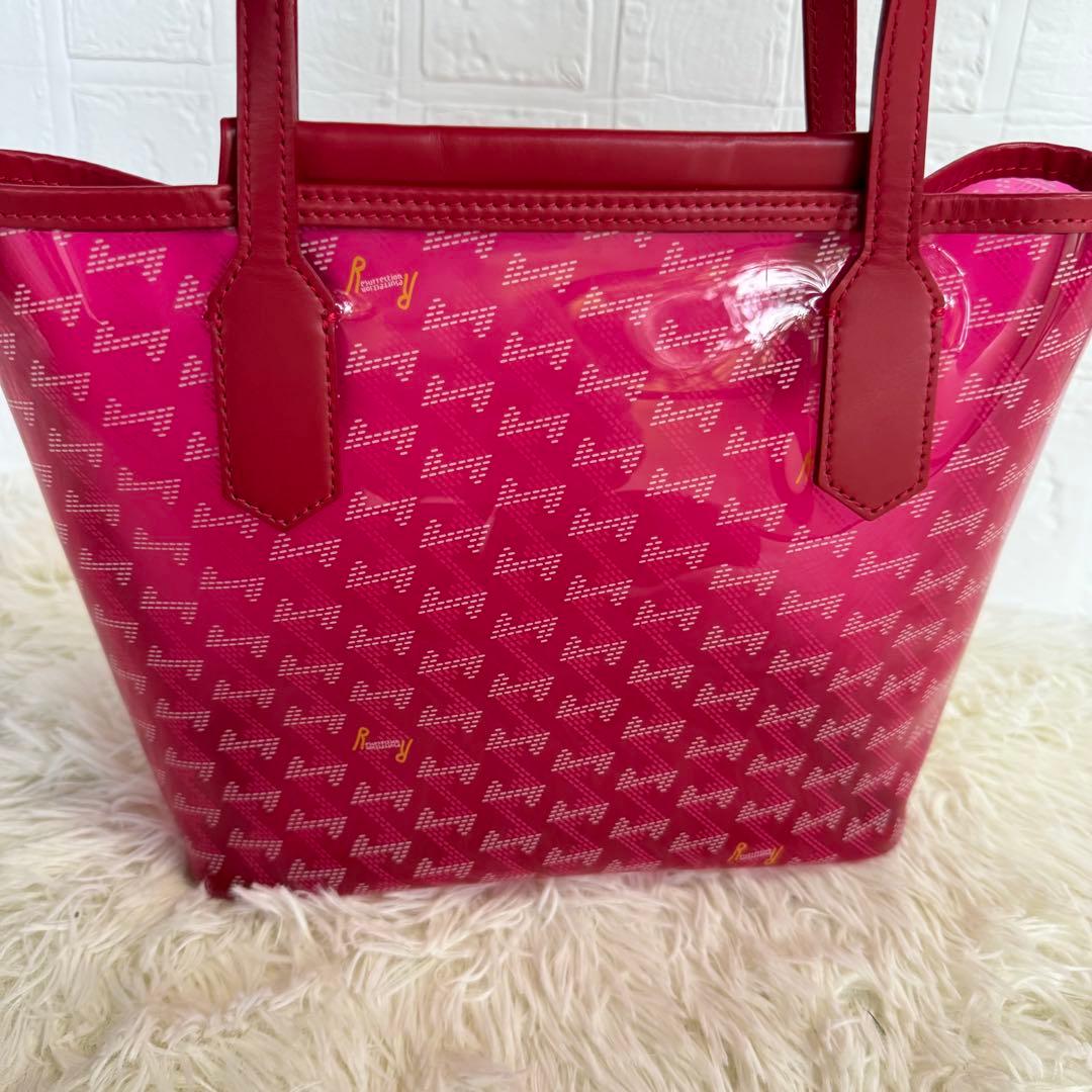 【レザレクション】美品 カートバッグ 総柄 ロゴ クリア ピンク