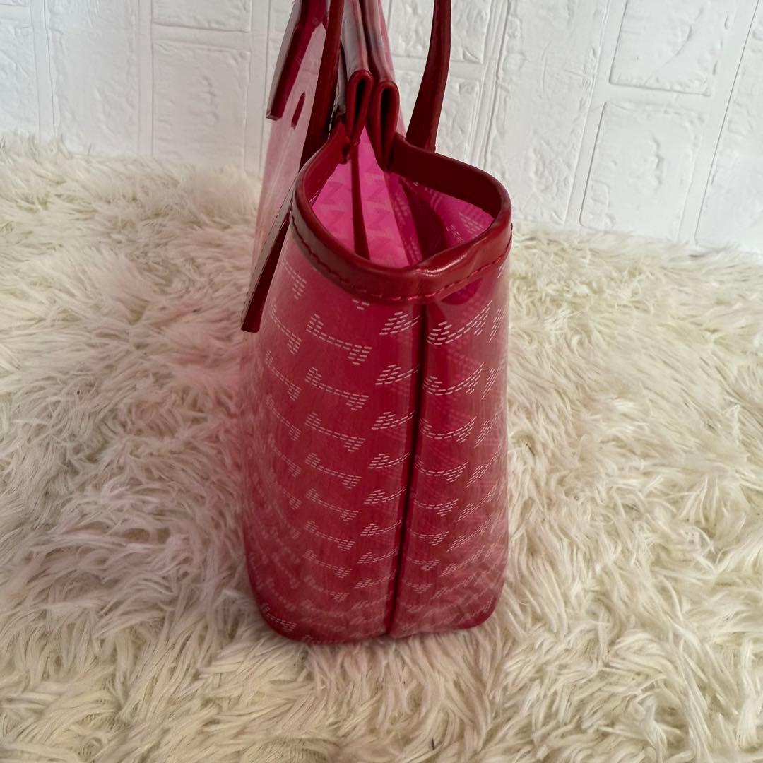 【レザレクション】美品 カートバッグ 総柄 ロゴ クリア ピンク