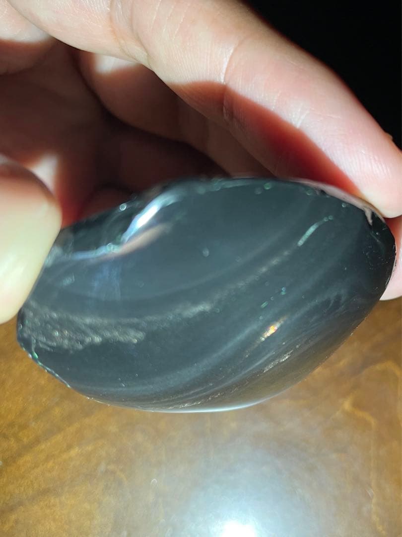 研磨品　十勝石玲瓏　金虹　ゴールデンレインボーオブシディアン