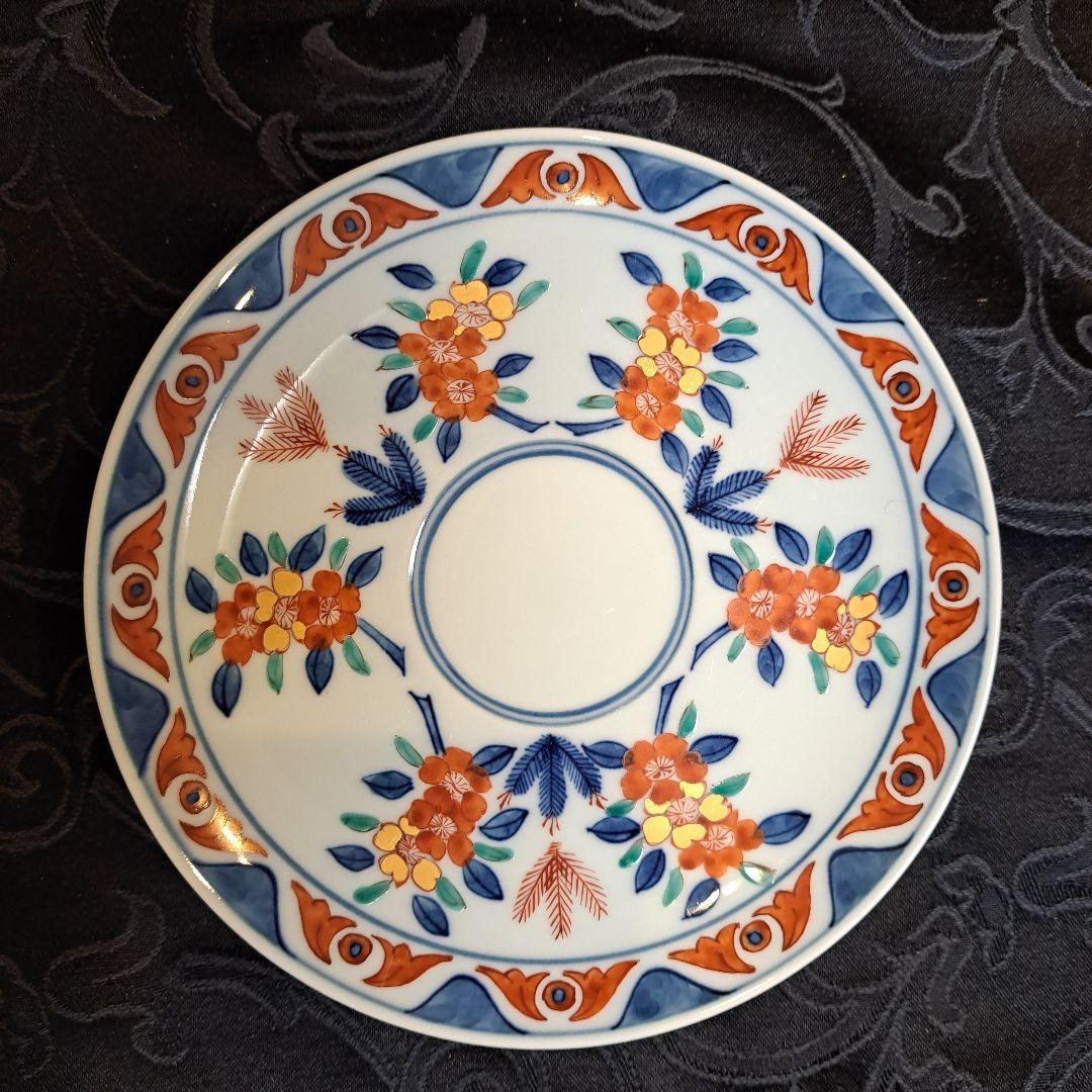 源右衛門　染錦　コーヒーカップ(6セット)