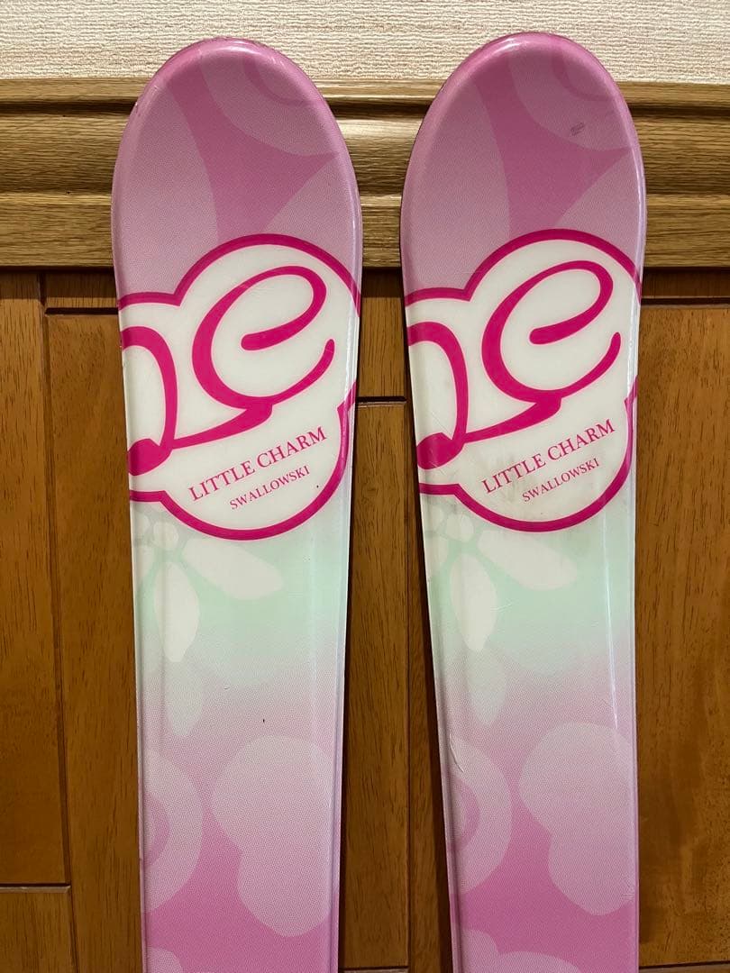 【フルセット】スキー100／ウェア上下／ストック／スキーブーツ／ピンク 女の子