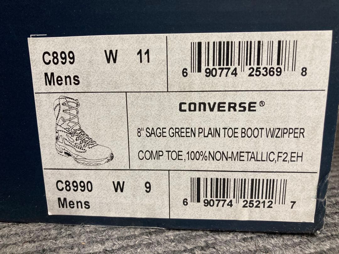 コンバース 米軍向け タクティカルブーツ 8インチ 29cm