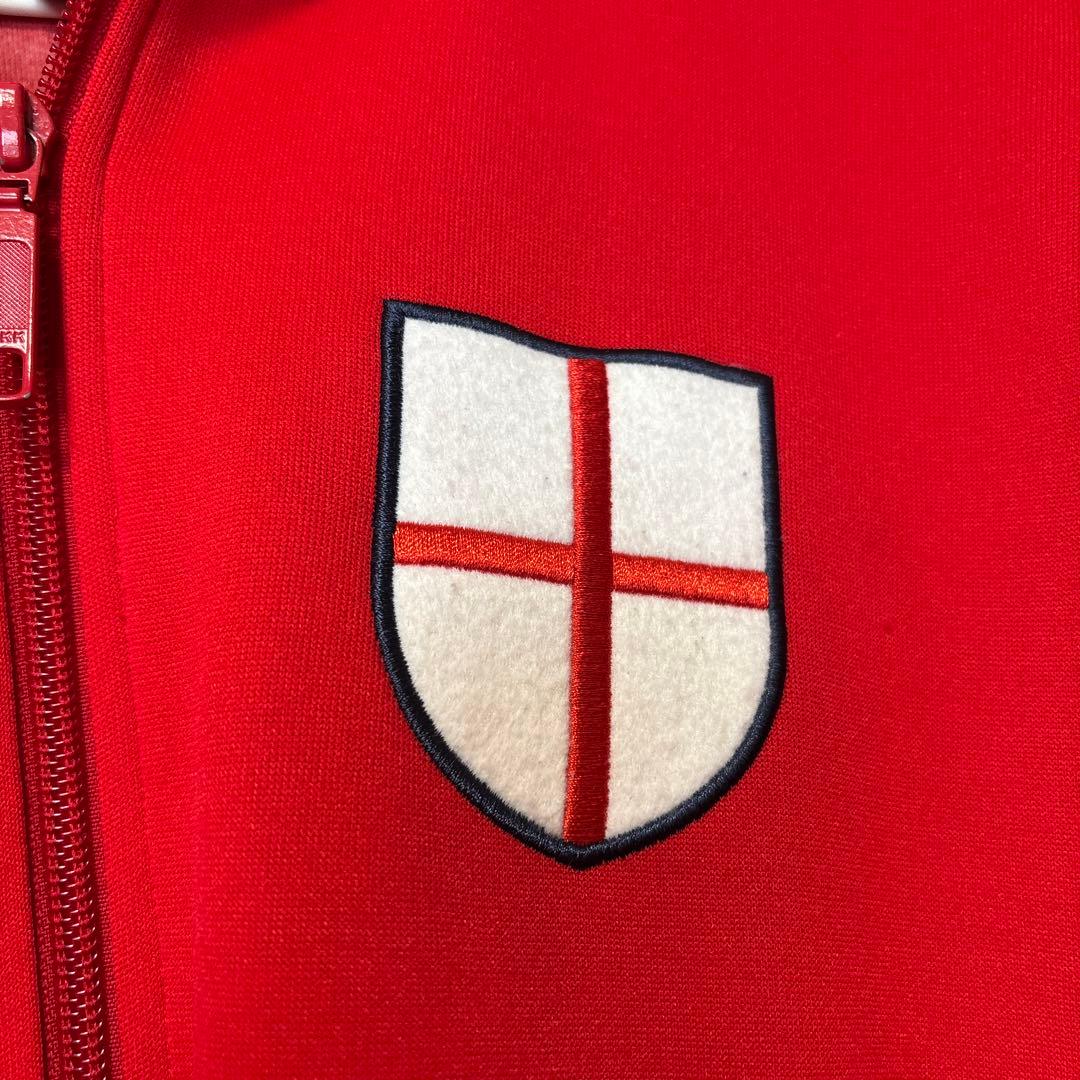 adidas イングランド紋章 ジャケット 赤 メンズ ジャージ