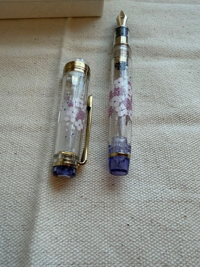 お値下げ不可 セーラー万年筆 アンコーラ 紫陽花 クリアM