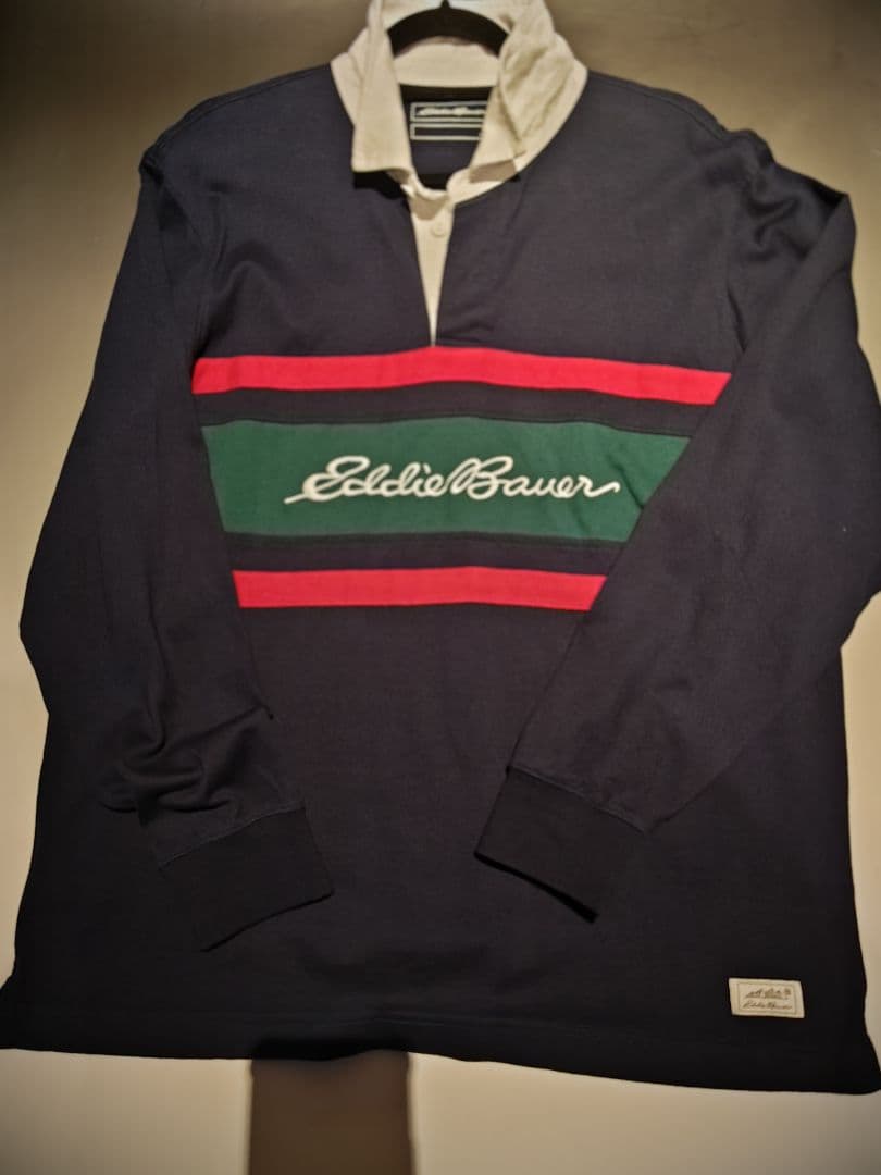 Eddie Bauer ラガーシャツ ネイビー