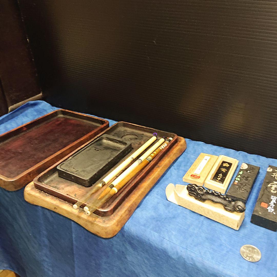 習字セット、天香桜、唐木硯箱セット