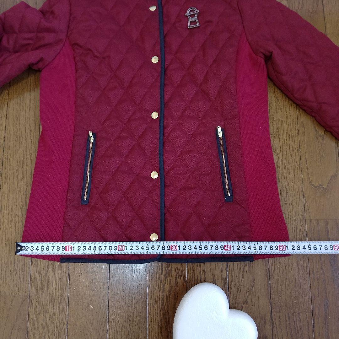 PICONE ピッコーネ赤 キルティング フード付きジャケット サイズL