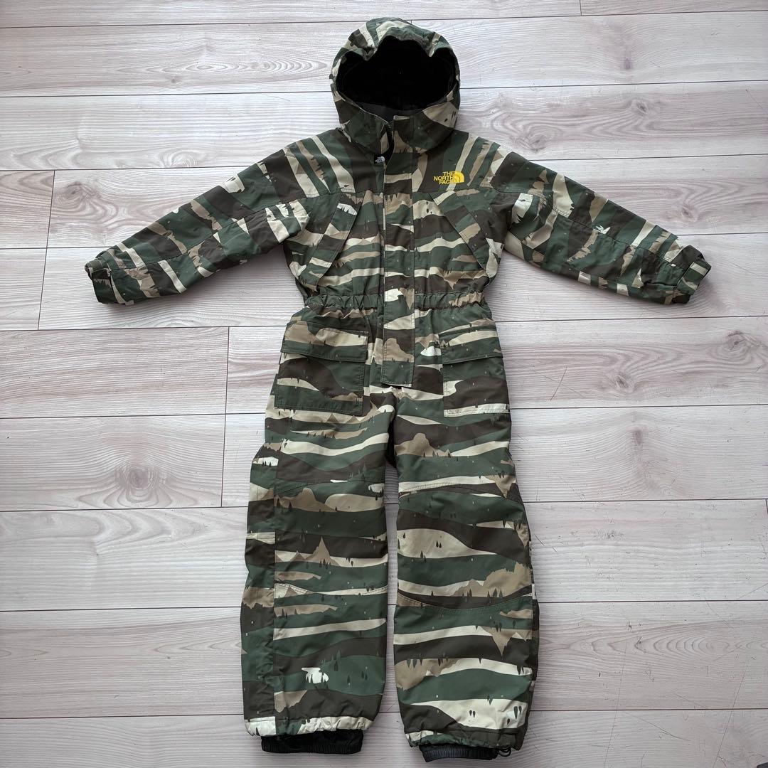 THE NORTH FACE 迷彩 スキーウェア 120 ノースフェイス　防寒着