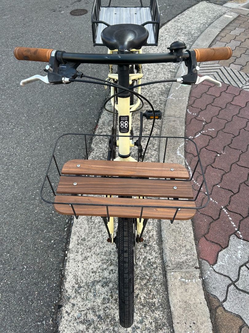 HACHI HACHI 外装8段変速 フレームクロモリ 前後ディスクブレーキ