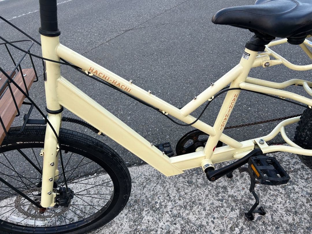 HACHI HACHI 外装8段変速 フレームクロモリ 前後ディスクブレーキ