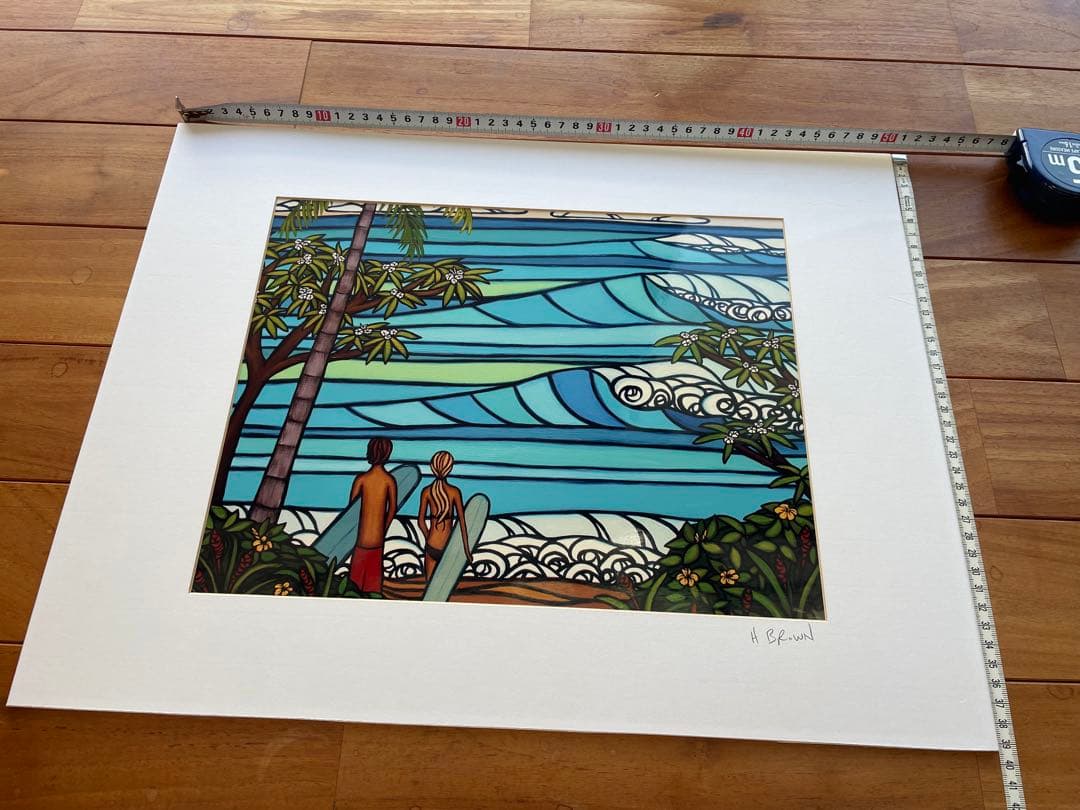 お盆期間特別値下げ　　ヘザーブラウン Heather Brown 額付き