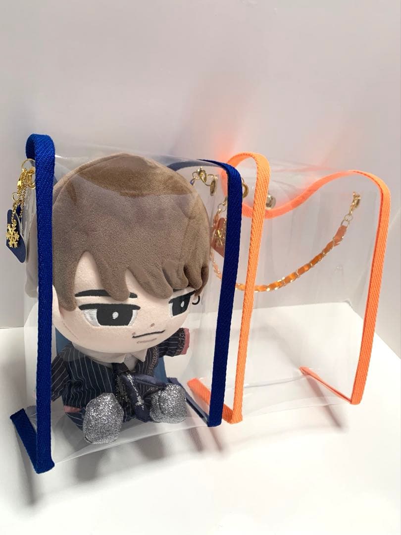 なおリン～プロフィール読んでから　すのチルソフビポーチ　すのチルポーチ　青