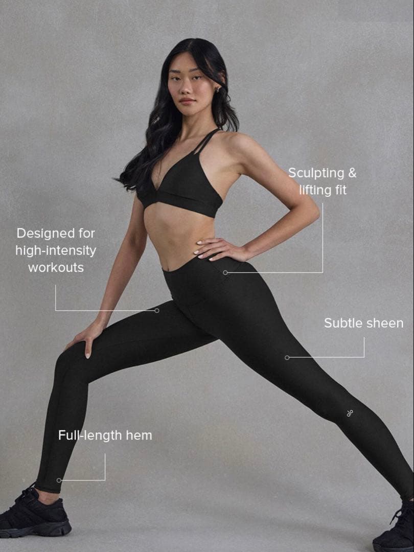 alo yoga ハイウエストAirlift レギンス XL 黒